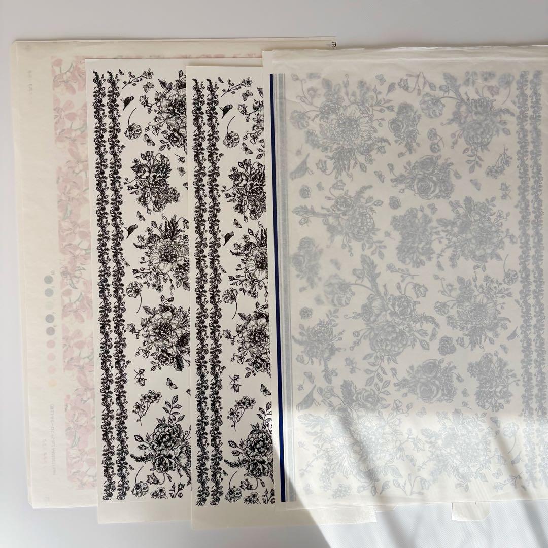 ポーセラーツ 転写紙 8枚 A3