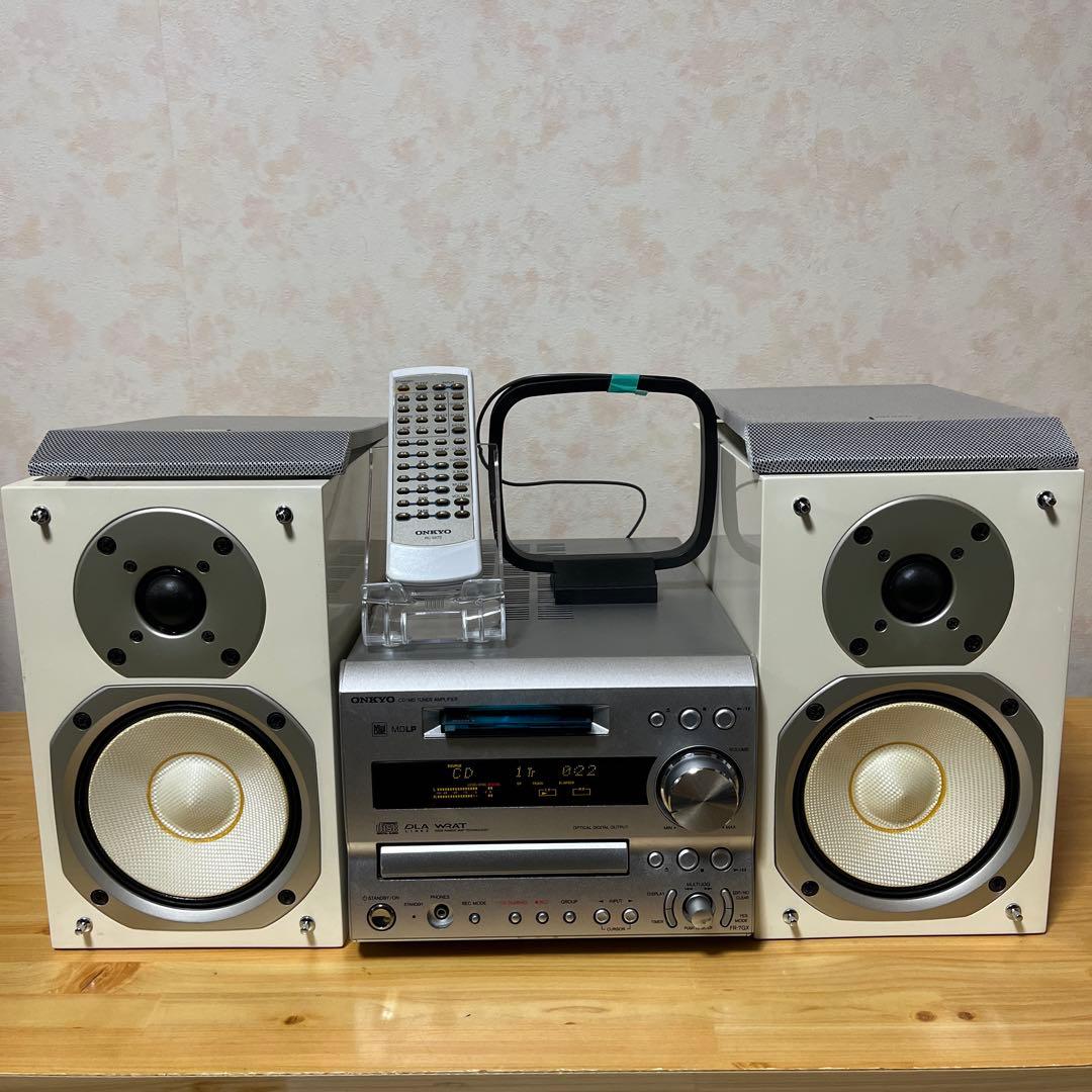 オンキョー CD/MD チューナーアンプ　FR-7GX＋ D-B8 光沢ピアノW