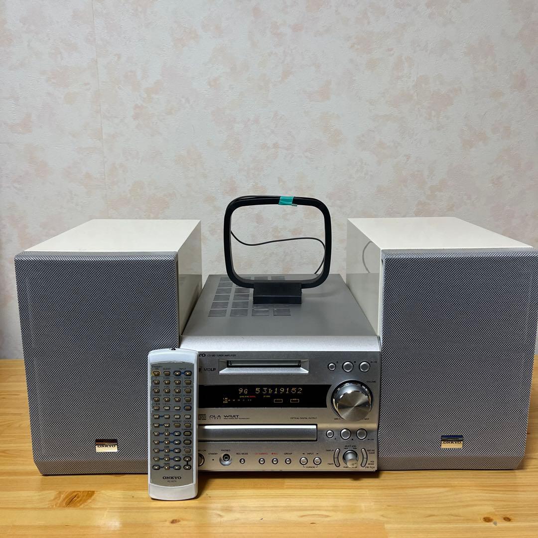 オンキョー CD/MD チューナーアンプ　FR-7GX＋ D-B8 光沢ピアノW
