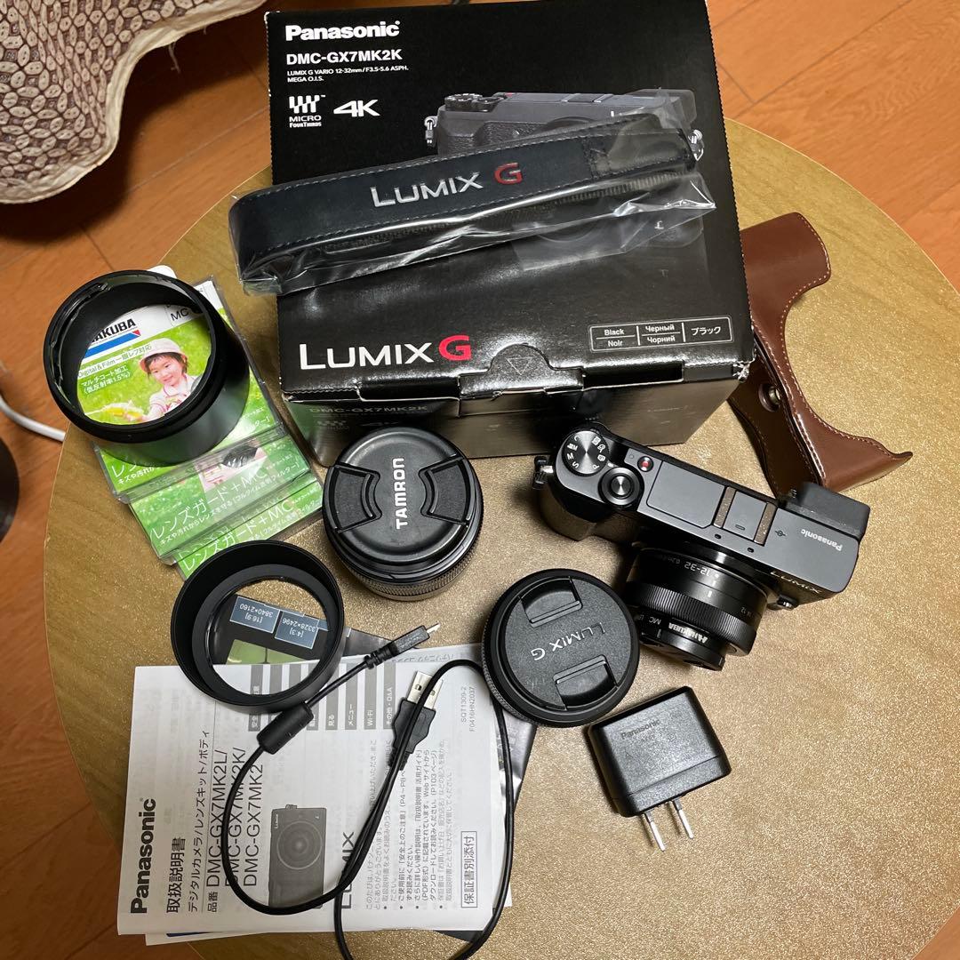 Lumix GX7 mk2 レンズ3本付き　Panasonic ミラーレスカメラ