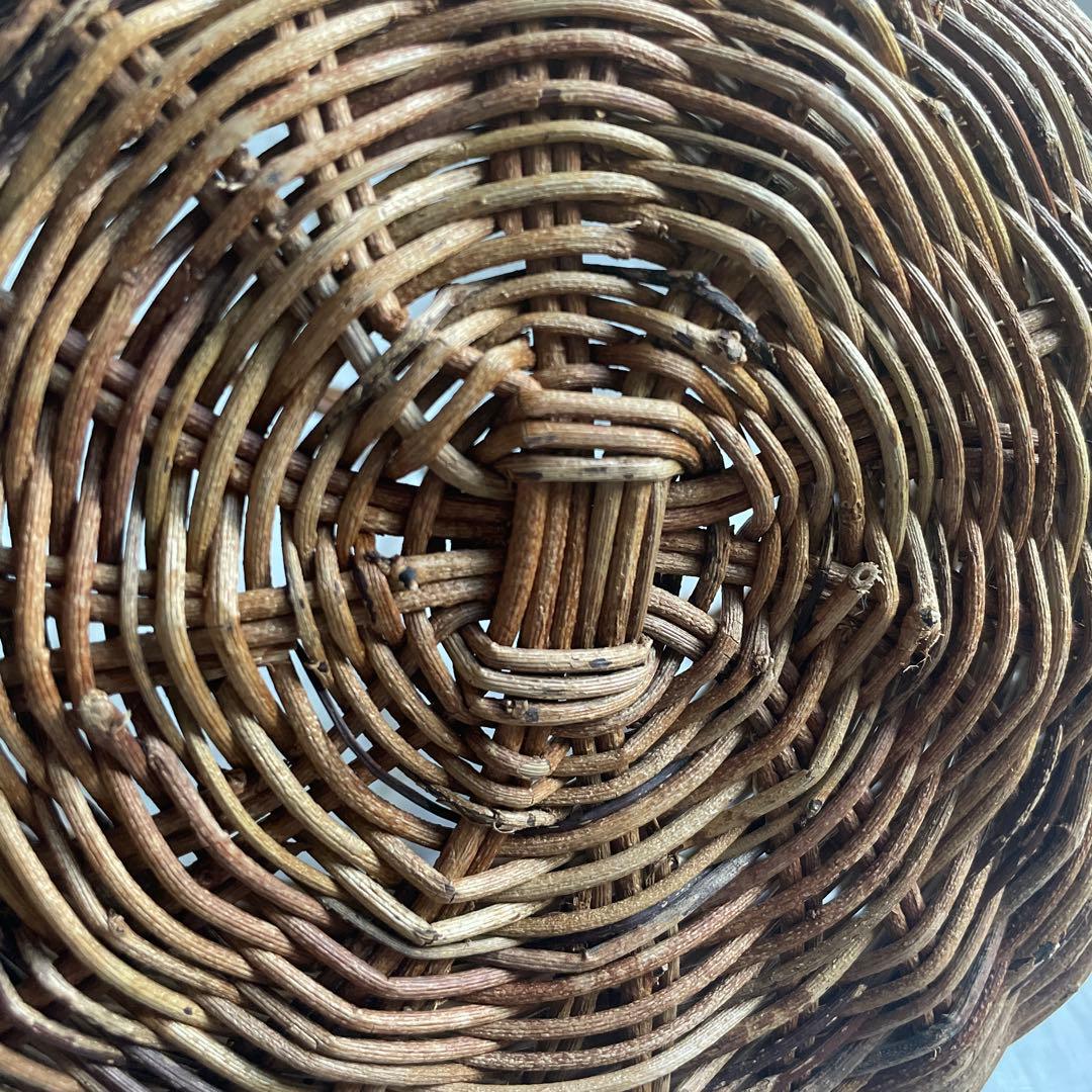 あけび　持ち手つきかご　あけびかご　古道具