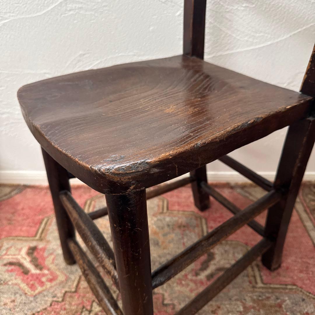 【お値下げ】イギリスアンティーク　チャイルドチェア　アンティークチェア