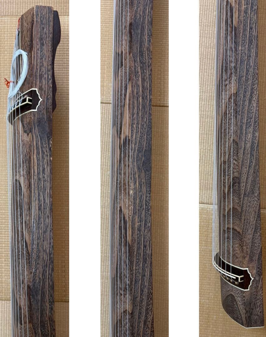 【くり甲準拠・上位仕様】留甲 すだれ彫 蒔絵 銘有 13絃箏 付属品多数