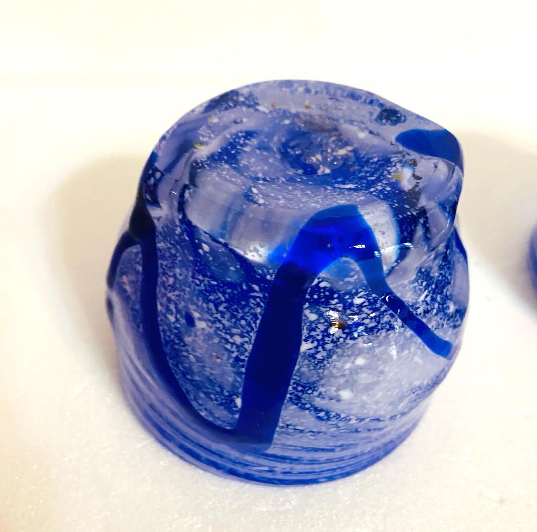 琉球ガラス　Glass Studio 尋 屋我平尋　ぐい呑み小鉢2点セット