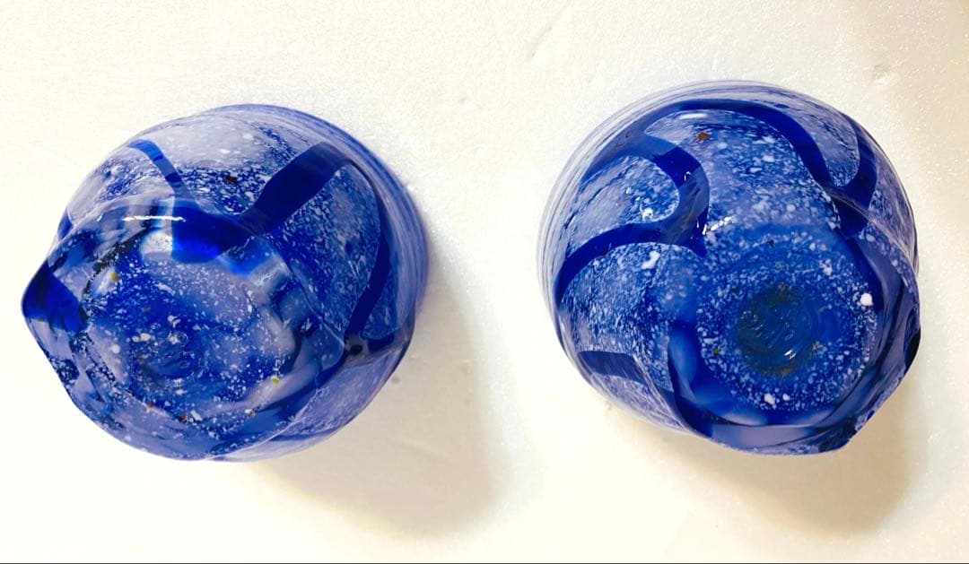 琉球ガラス　Glass Studio 尋 屋我平尋　ぐい呑み小鉢2点セット