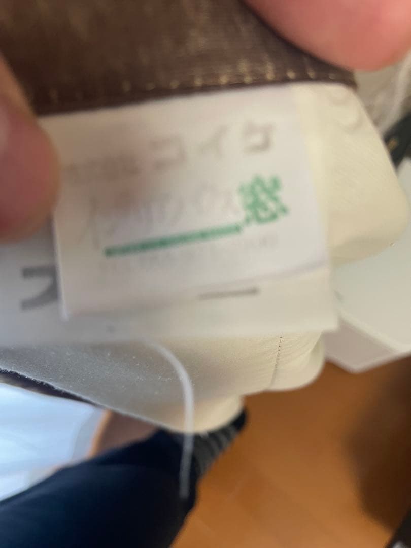 オーダーメイド品 花柄刺繍厚手カーテン ブラウンとアイボリーレース