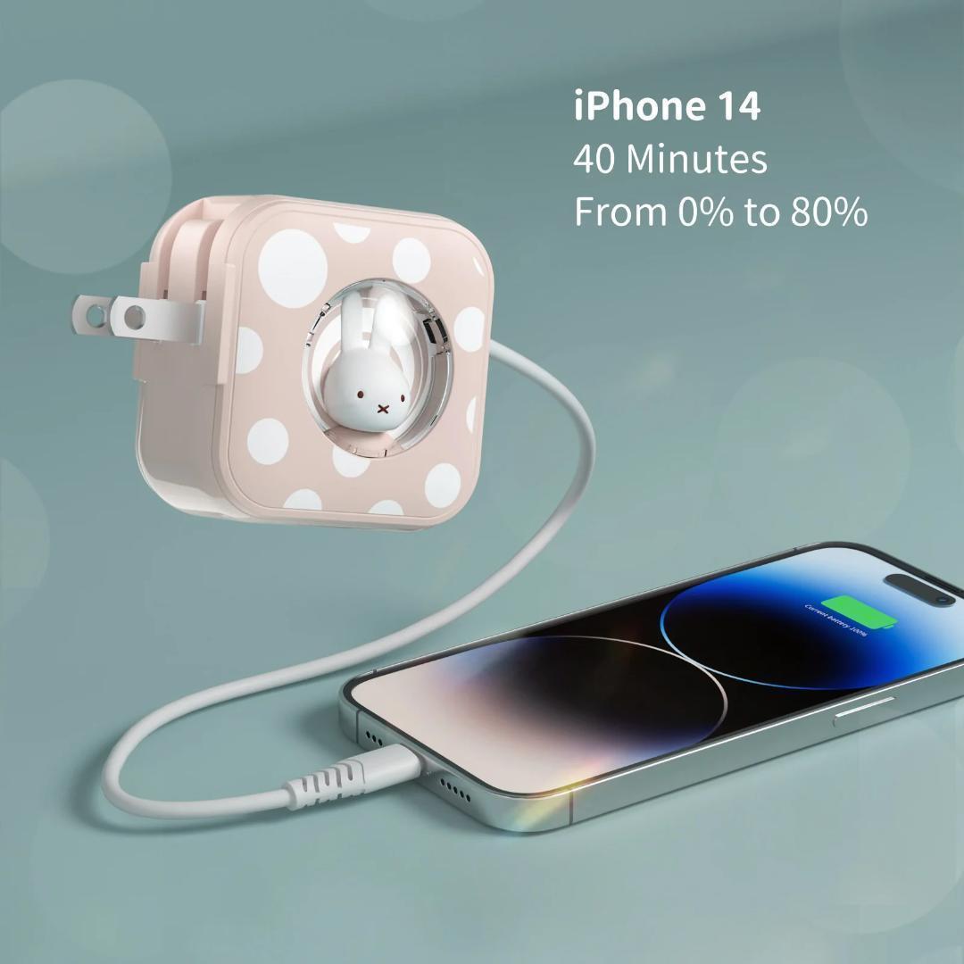 ⭐ミッフィー⭐30W 2ポート⭐USB-C 電源アダプター⭐スペシャル２個セット