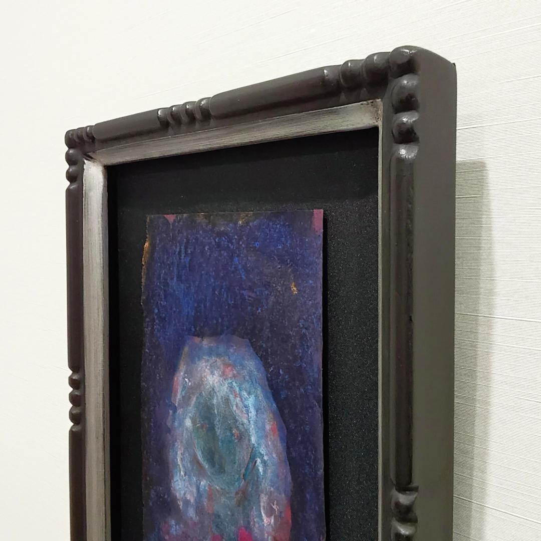内野隆文　肖像　絵画　人物画　アクリル　現代アート　作品　美術　額縁