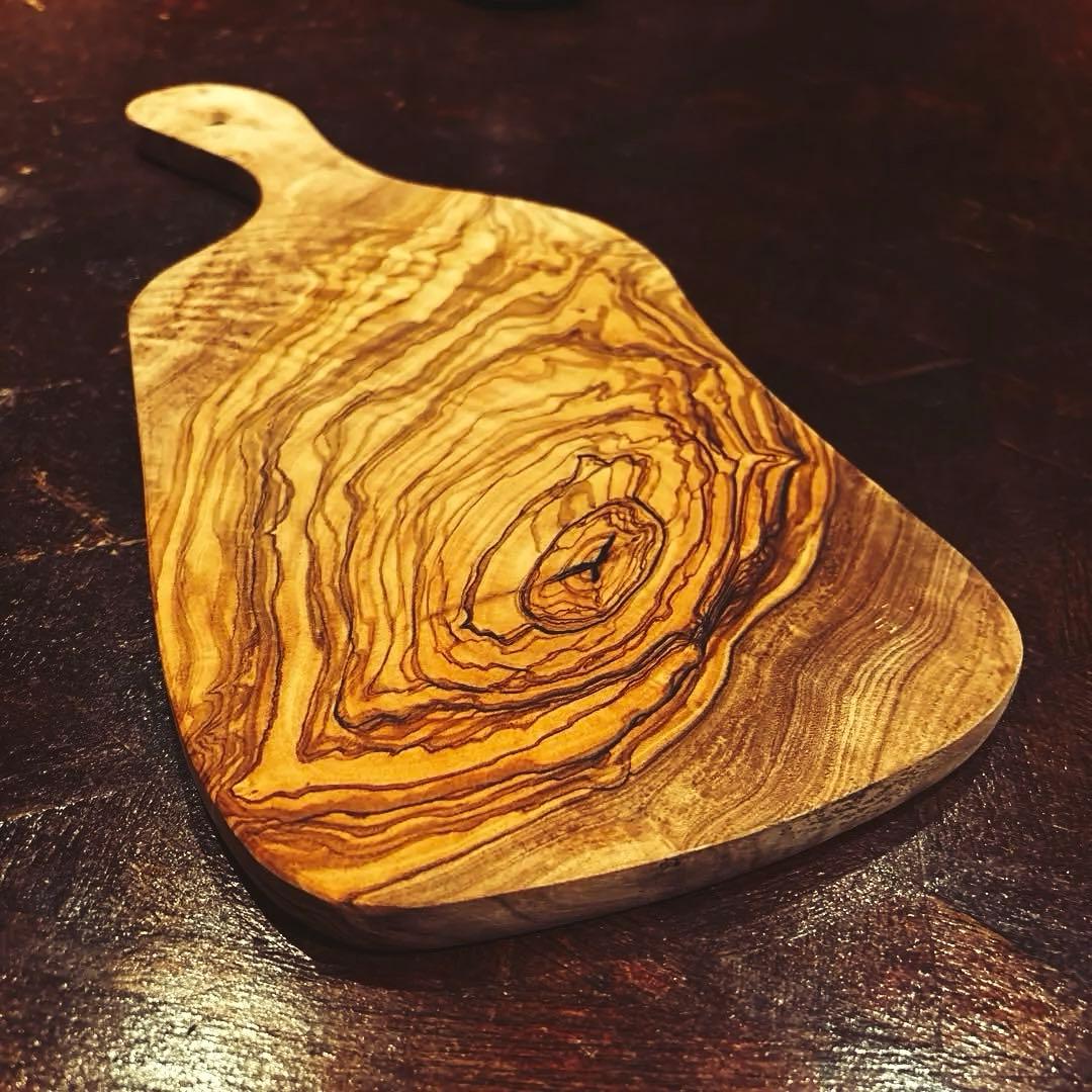 【AfricanSquare】オリーブナチュラルハンドルカッティング NO.7