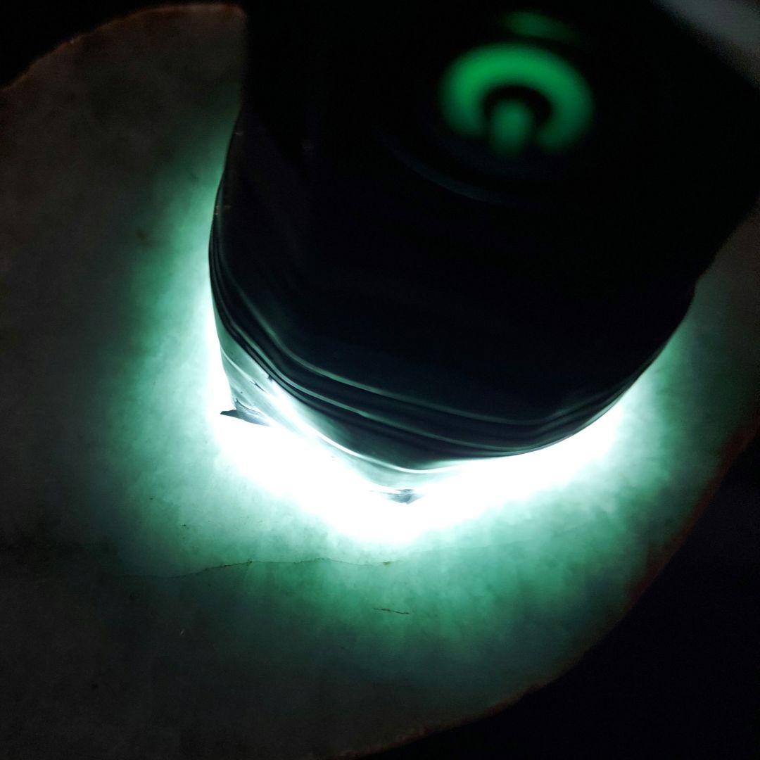 淡いグリーンが綺麗✨ 大きな JADEITE 本翡翠 原石 1面磨き 561