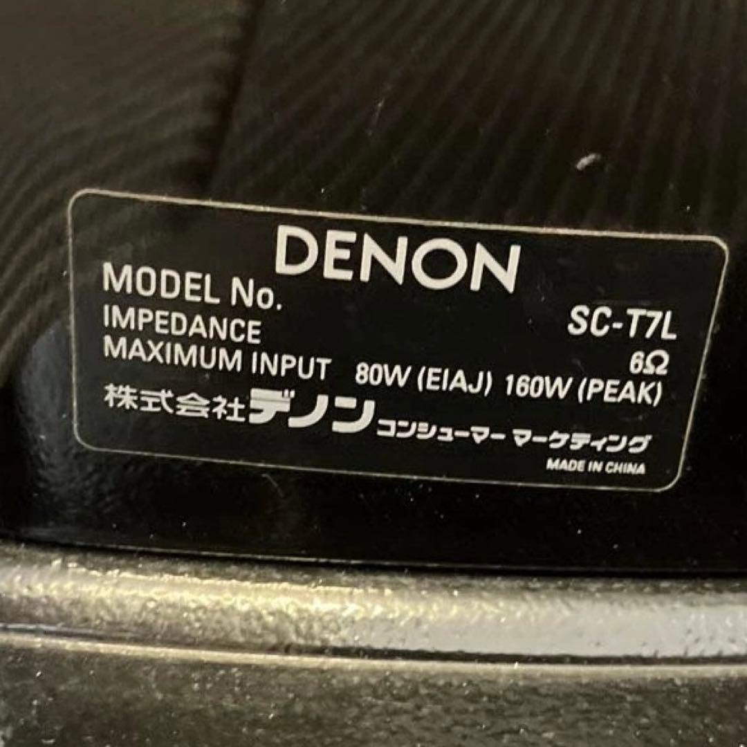 値下げ‼️音出し確認済み‼️DENONトールボーイ・ピアノブラック スピーカーペア