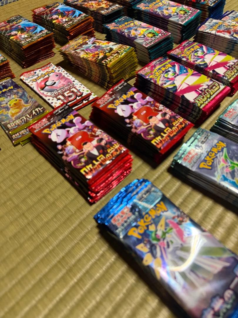 ポケカ未開封まとめ売り345パック ロケット団 黒炎