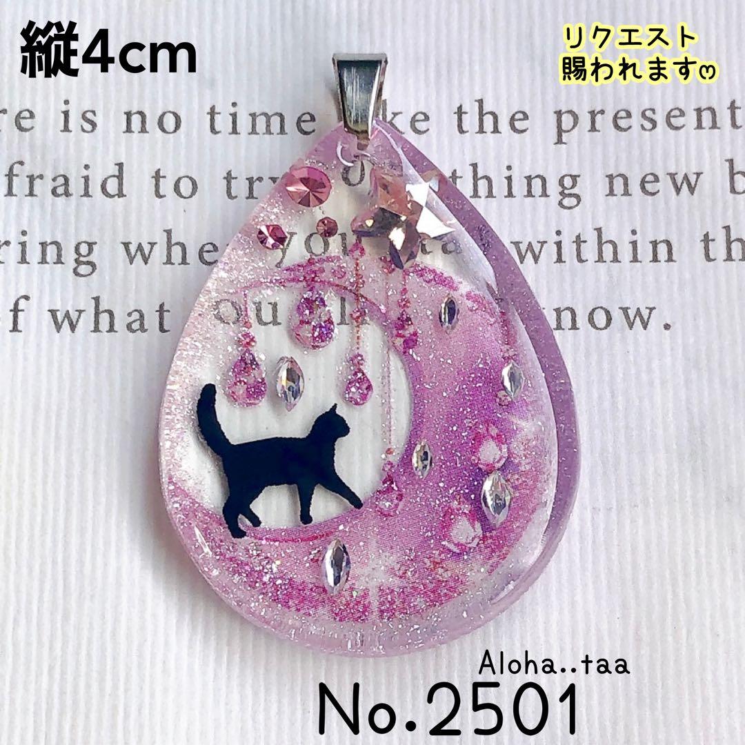 同梱値引100円❤️No.2501 レジン ペンダントトップ 猫 ネコ ねこ ♡