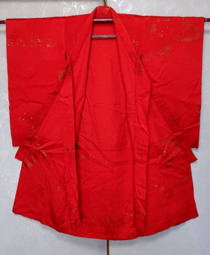 RK406アンティーク子供着物着丈93センチ裄丈40センチ3歳前後用綺麗美品正絹