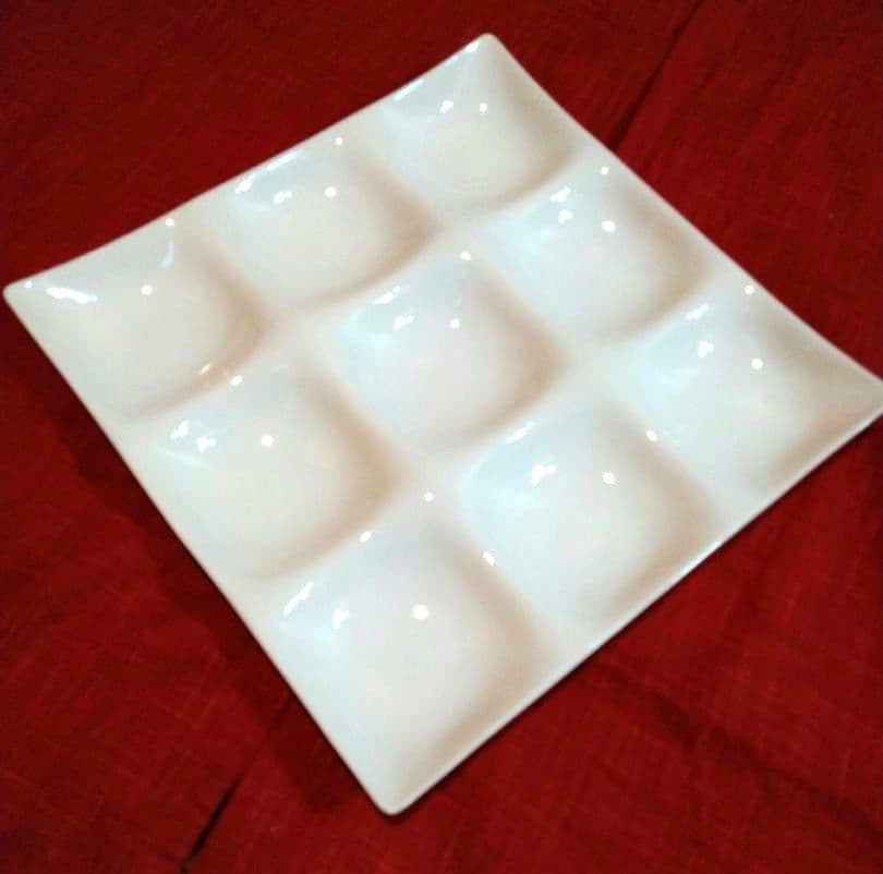 パーティー用♥九谷焼 司峰作３盛皿♦グッドデザイン・プレート賞受賞６・９盛皿5皿