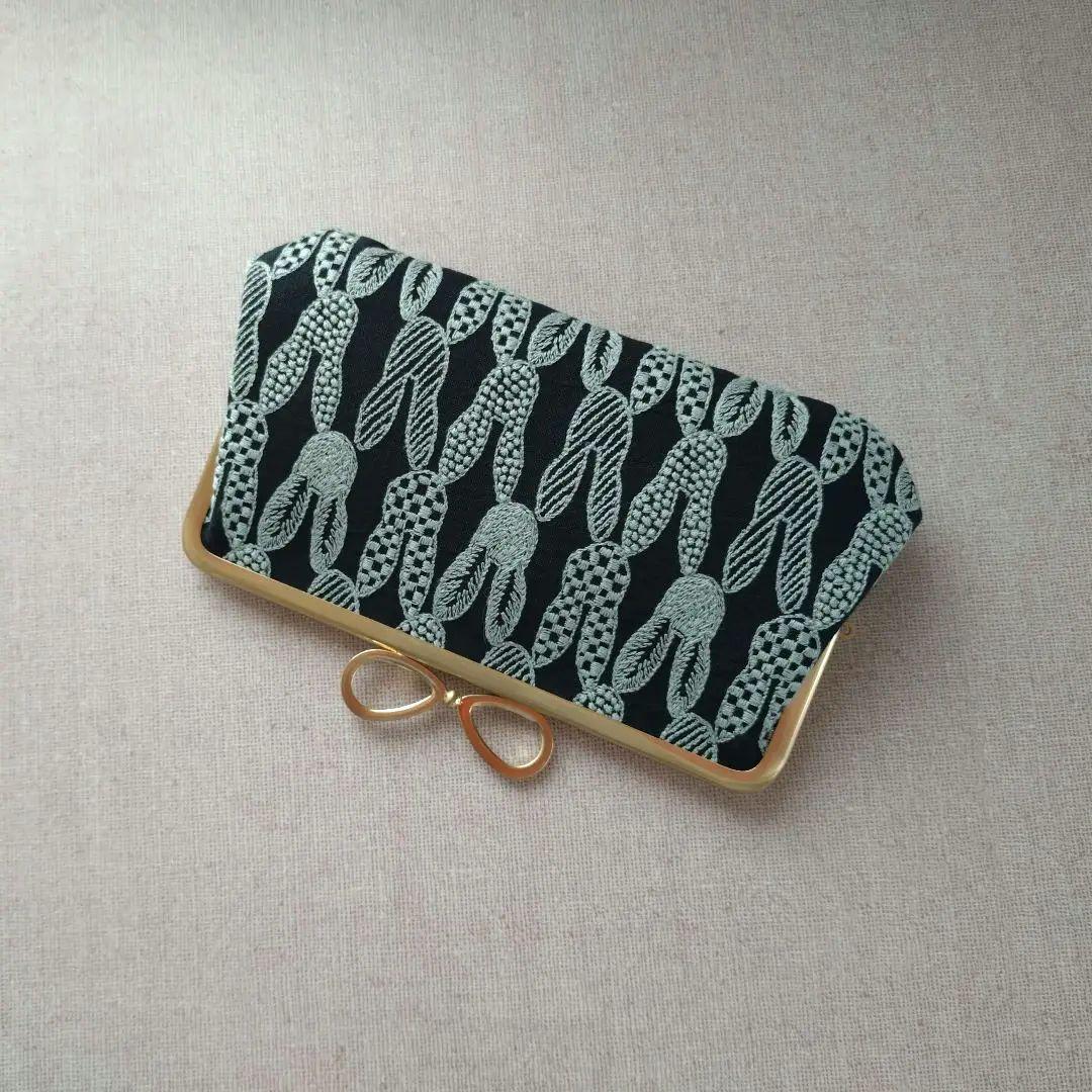 1279 ミナペルホネン pomppia 親子がま口 長財布