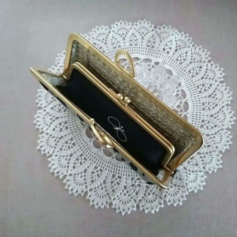 1279 ミナペルホネン pomppia 親子がま口 長財布