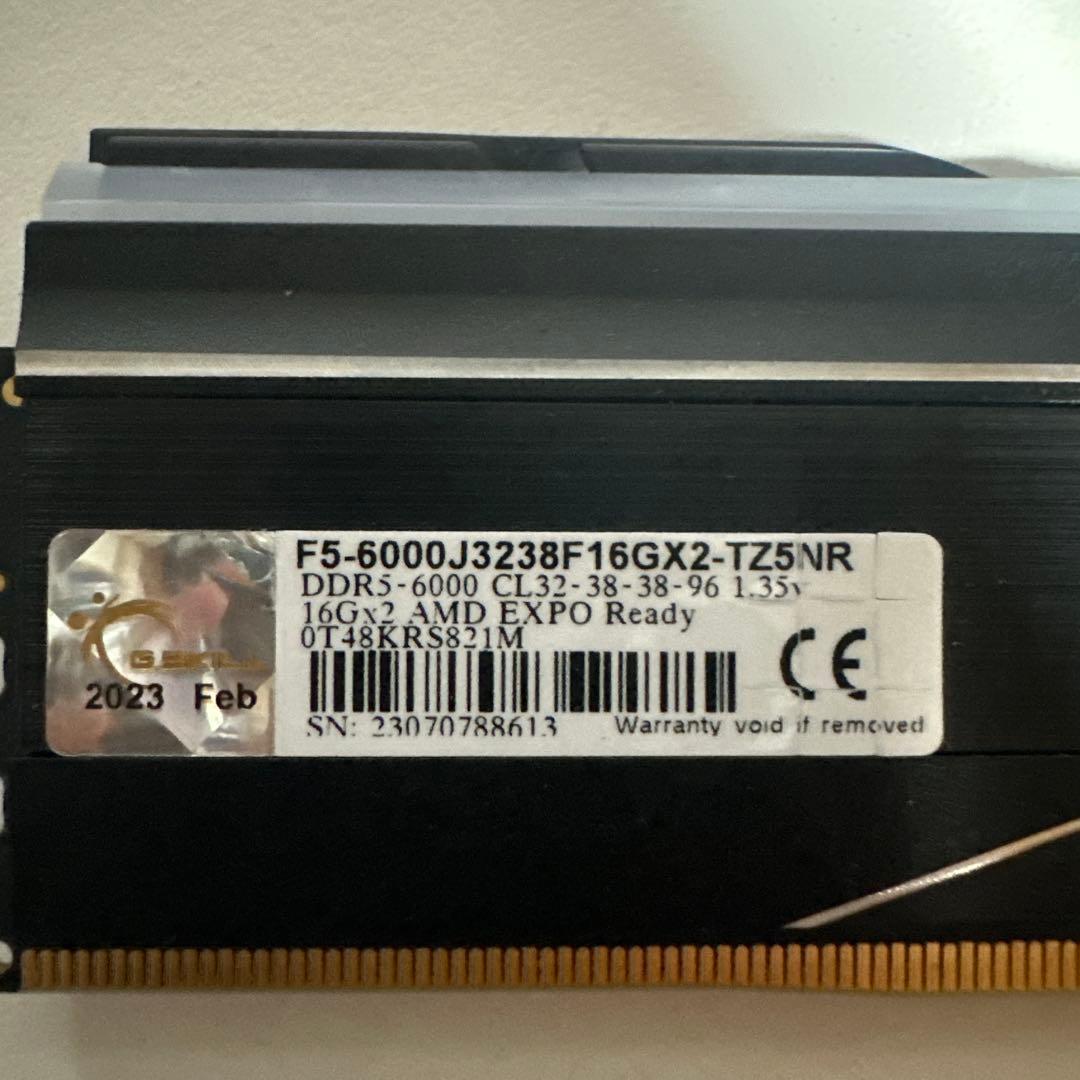 メモリー Trident Z5 Neo RGB DDR5 6000MHz 16GB