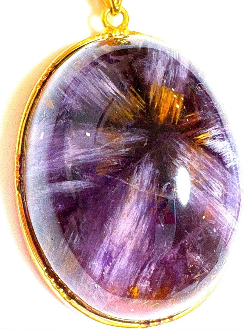 希少高級天然石　オーラライト23 ペンダント　放射状エネルギー全開