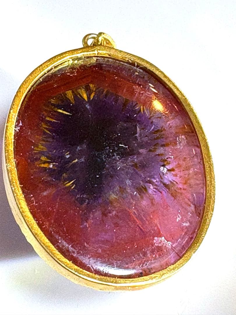 希少高級天然石　オーラライト23 ペンダント　放射状エネルギー全開