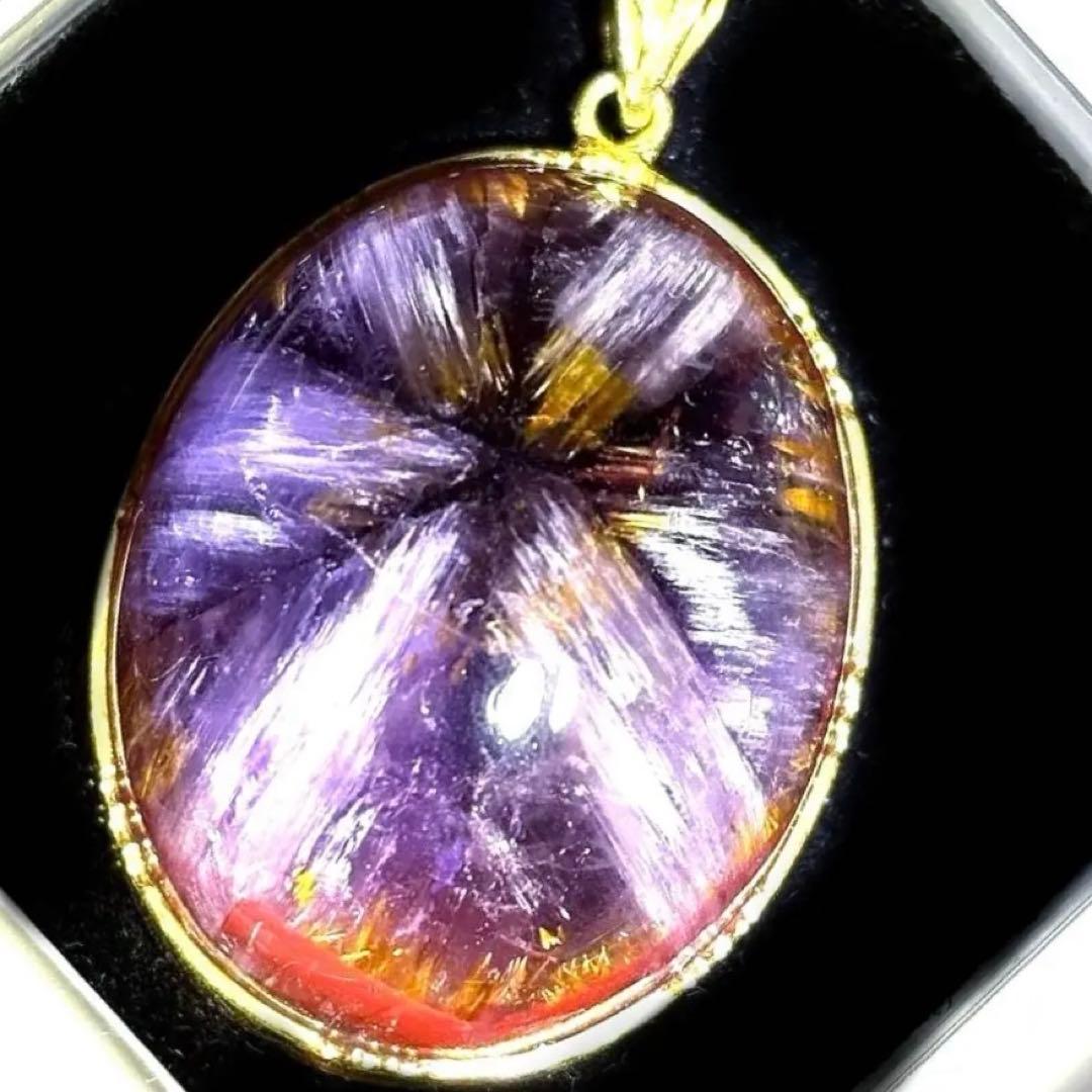 希少高級天然石　オーラライト23 ペンダント　放射状エネルギー全開