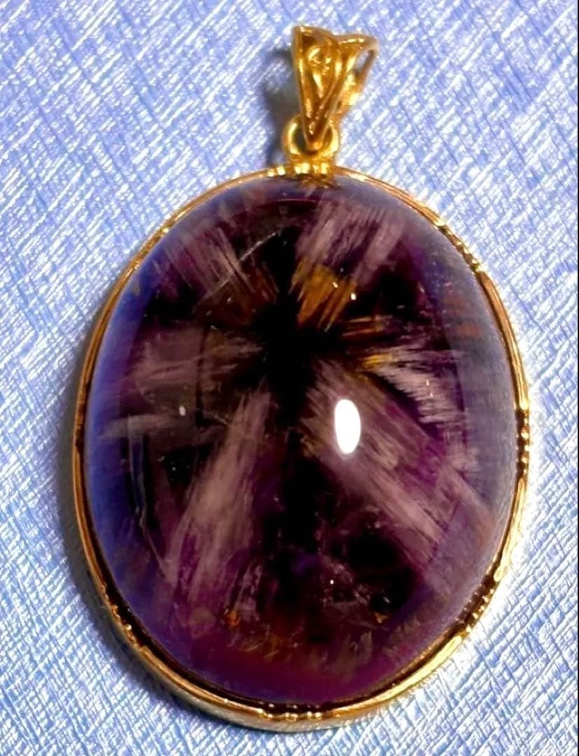 希少高級天然石　オーラライト23 ペンダント　放射状エネルギー全開