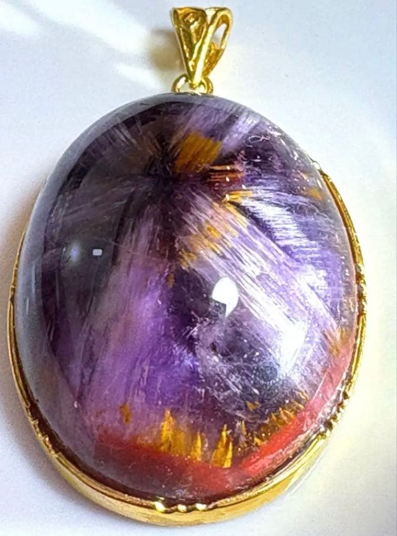 希少高級天然石　オーラライト23 ペンダント　放射状エネルギー全開