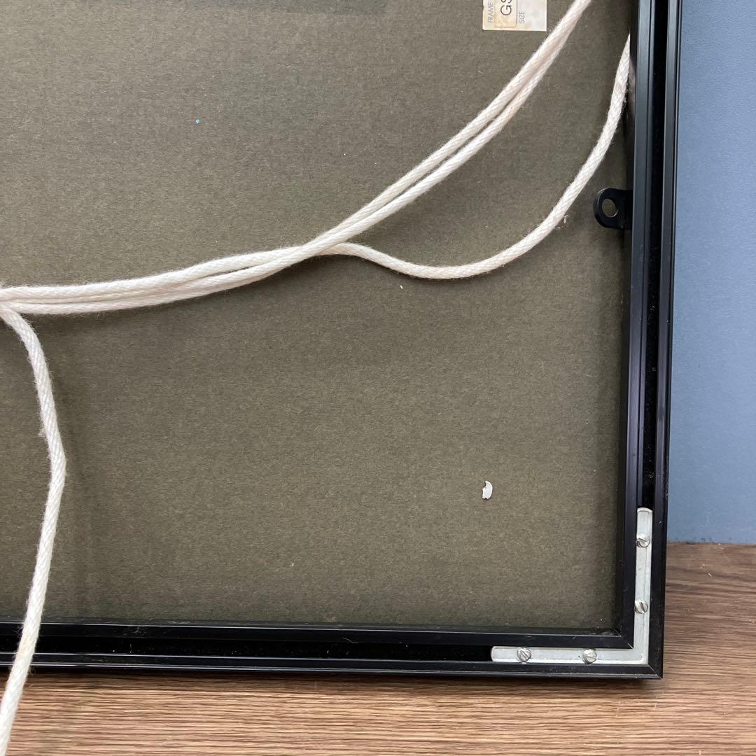 真作 チャド・コールマン 銅版画 動版十手彩 エッチング 絵画 額装 額縁