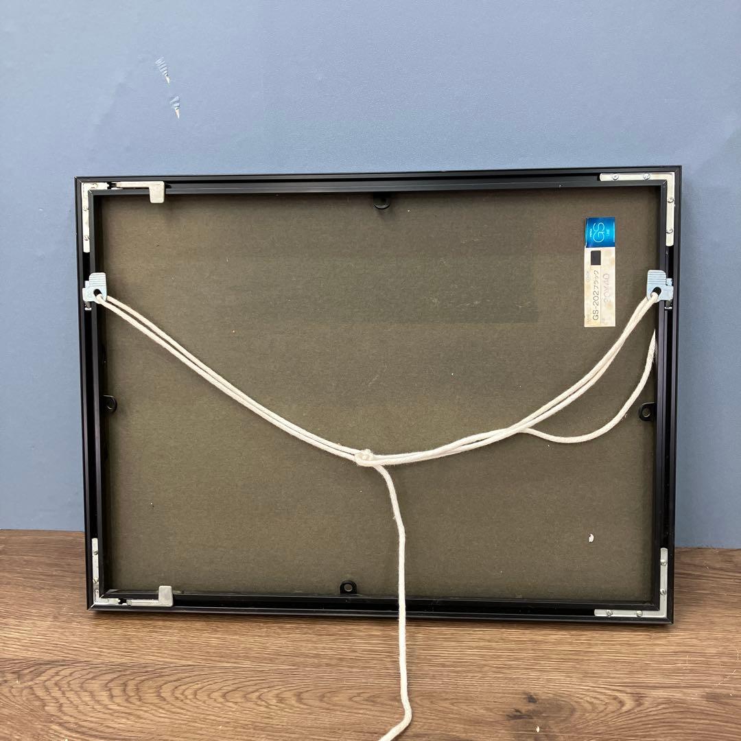 真作 チャド・コールマン 銅版画 動版十手彩 エッチング 絵画 額装 額縁