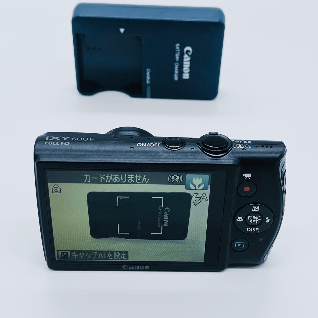 【美品】Canon IXY600F コンパクトデジタルカメラ 黒 ブラック