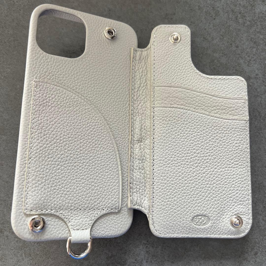 【あっくん】Demiurvo グレー iPhone14ケース 手帳型