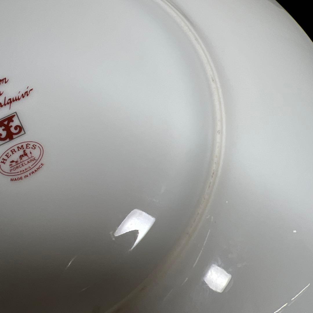 エルメス　ガダルギヴィール　中プレートB 直径21.2㎝　東里8-0116☆1F