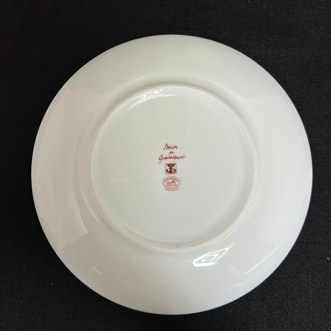 エルメス　ガダルギヴィール　中プレートB 直径21.2㎝　東里8-0116☆1F