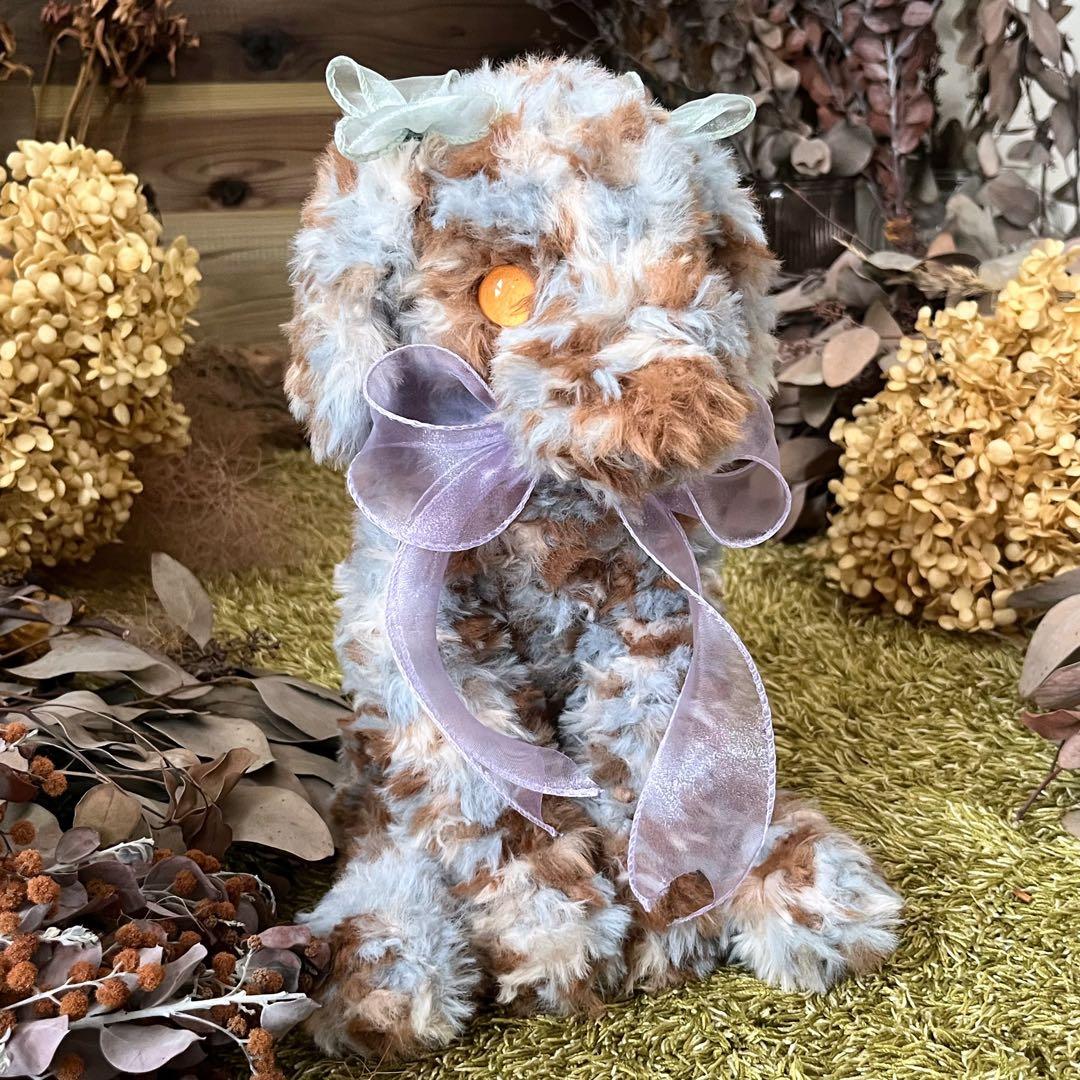 【しょぴこじ】　あみぐるみ　オーダーメイド　ぬいぐるみ　アートドール　犬