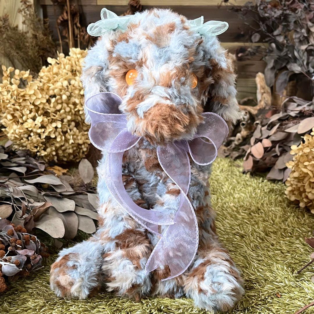 【しょぴこじ】　あみぐるみ　オーダーメイド　ぬいぐるみ　アートドール　犬