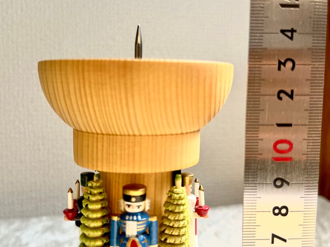 ［新品］ドイツ製　木製キャンドルスタンド　置き物　インテリア