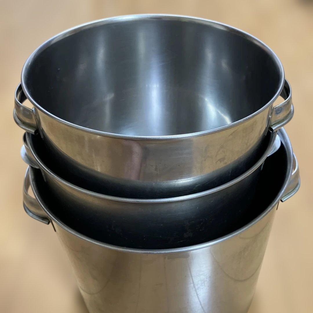 ステンレス製寸胴　業務用3個セット