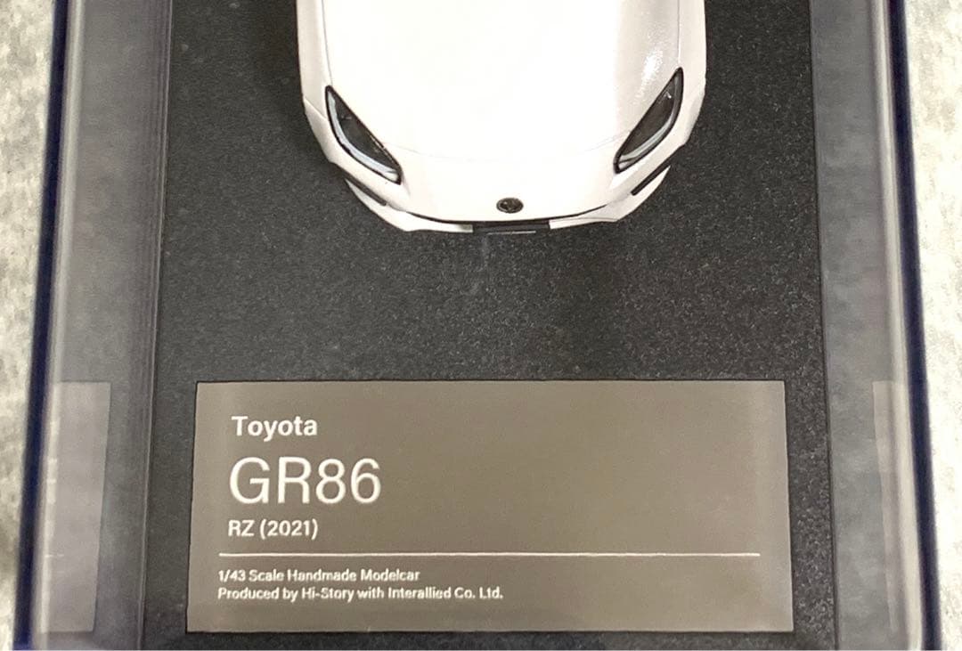 ハイストーリー　GR86 RZ クリスタルホワイトパール　1/43ミニカー