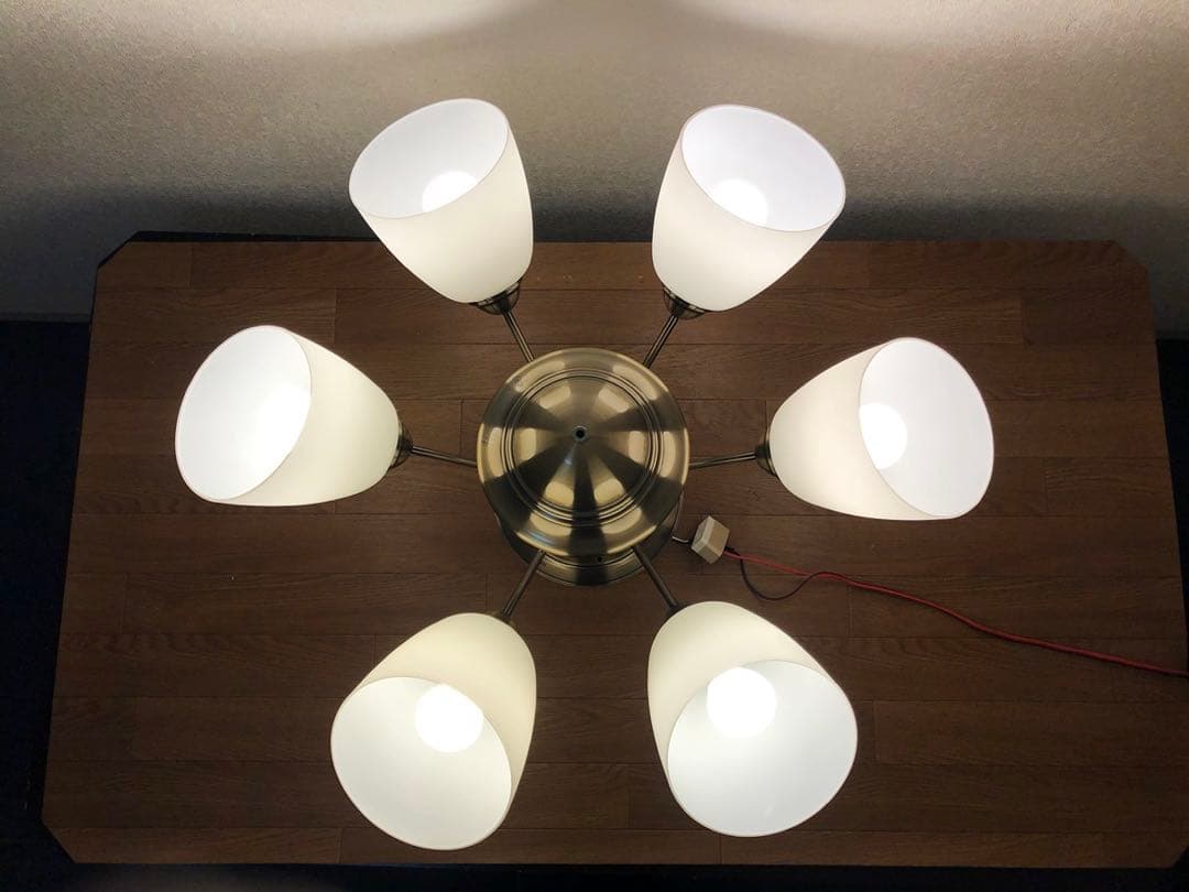 DAIKO シャンデリア DCH-30615 天井照明6灯E26 ～10畳用