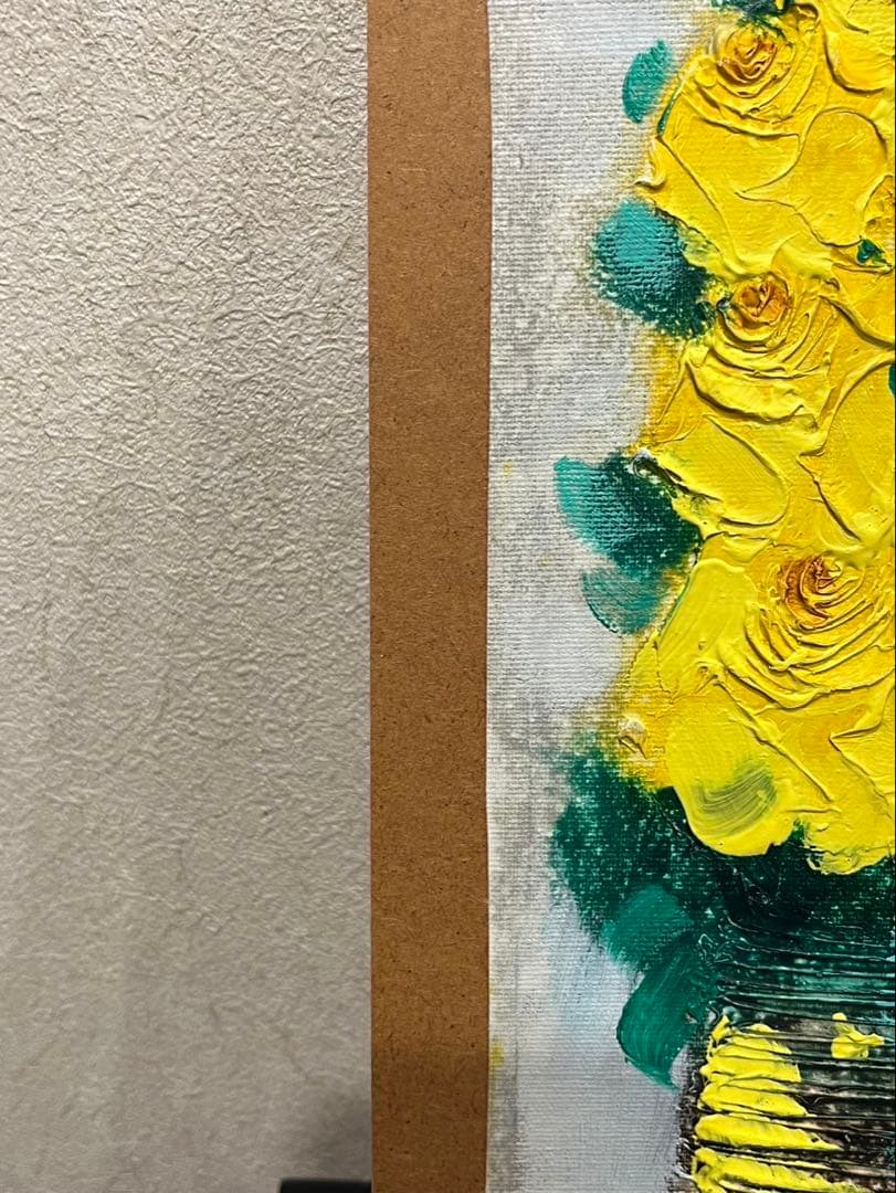 【送料込み】李松子　美術品　アート　絵画　フラワーアート　花絵