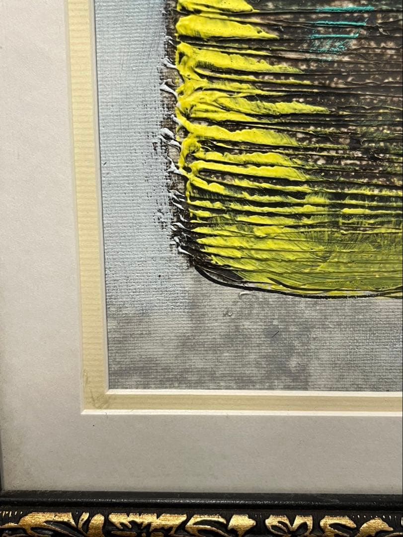 【送料込み】李松子　美術品　アート　絵画　フラワーアート　花絵