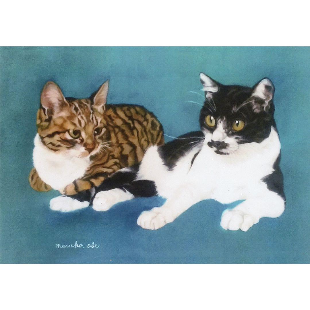 原画「ハッチ」《＋猫イラスト３枚無料プレゼント》
