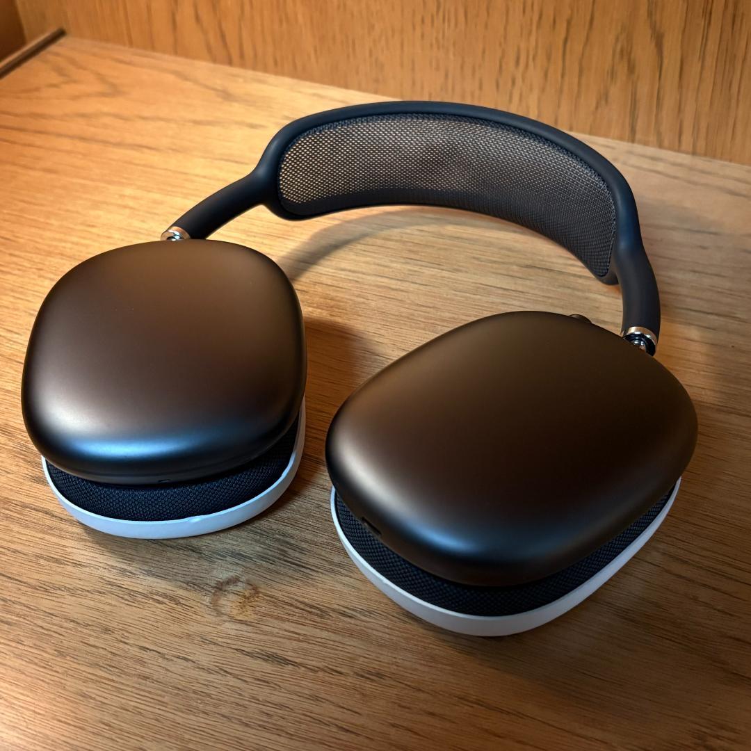 AirPods Max スペースグレイ 保護ケース・クッション付 完備品