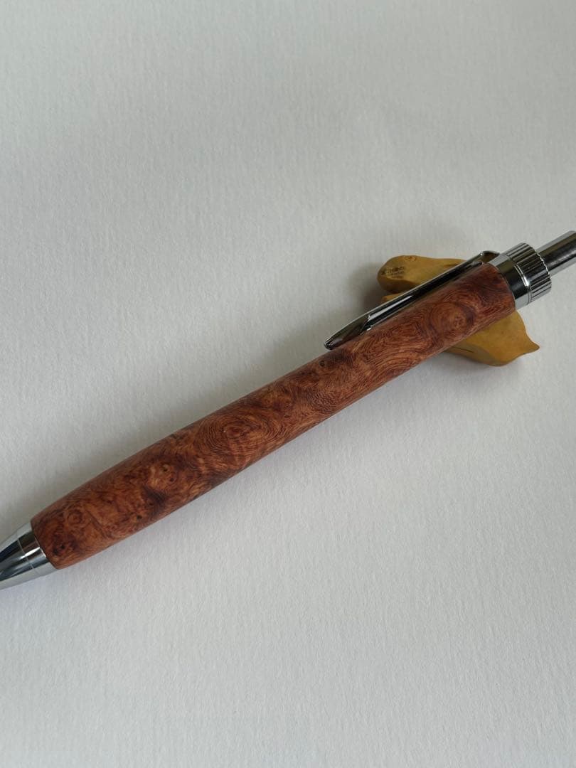 花梨瘤　木軸シャープペンシル　0.5mm ボールペン変更可能