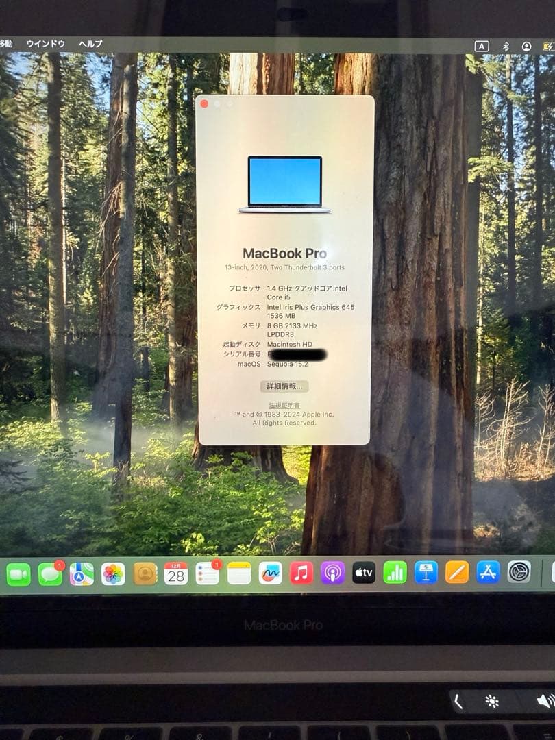 MacBook本体 Apple MacBook Pro 2020 13inch