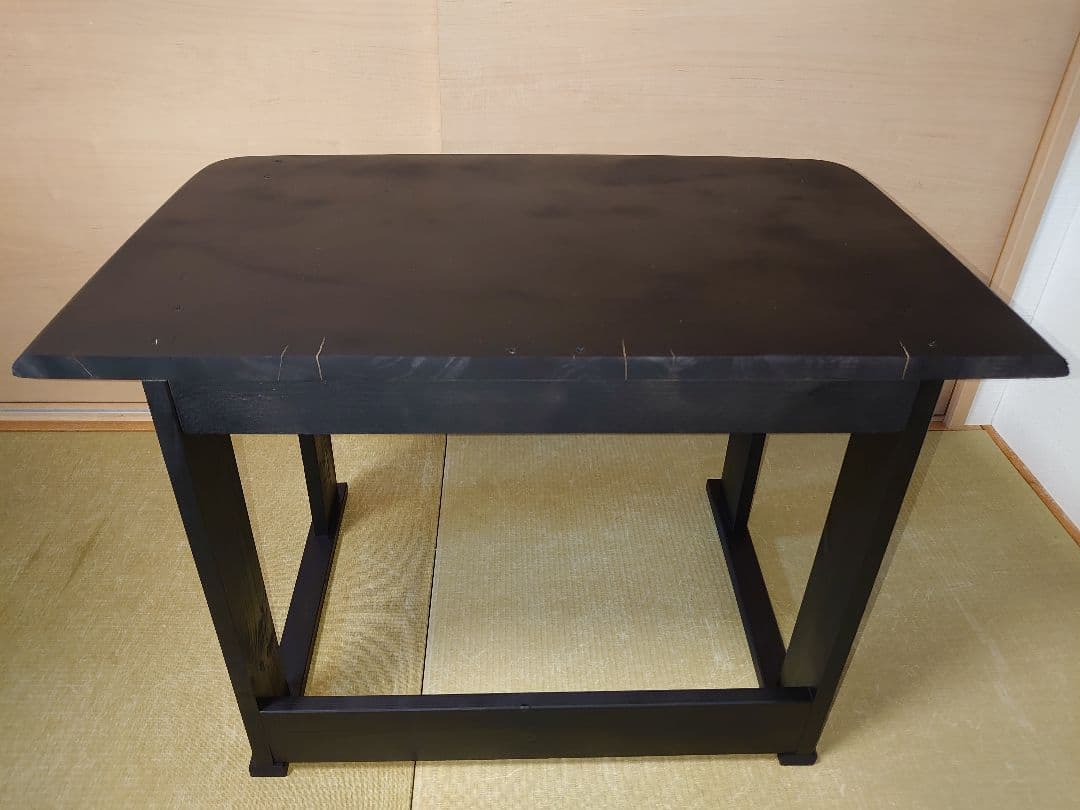 【累積165台目】１台用パチスロ実機の置き台（シンプルスタンド）★黒色に塗装済み