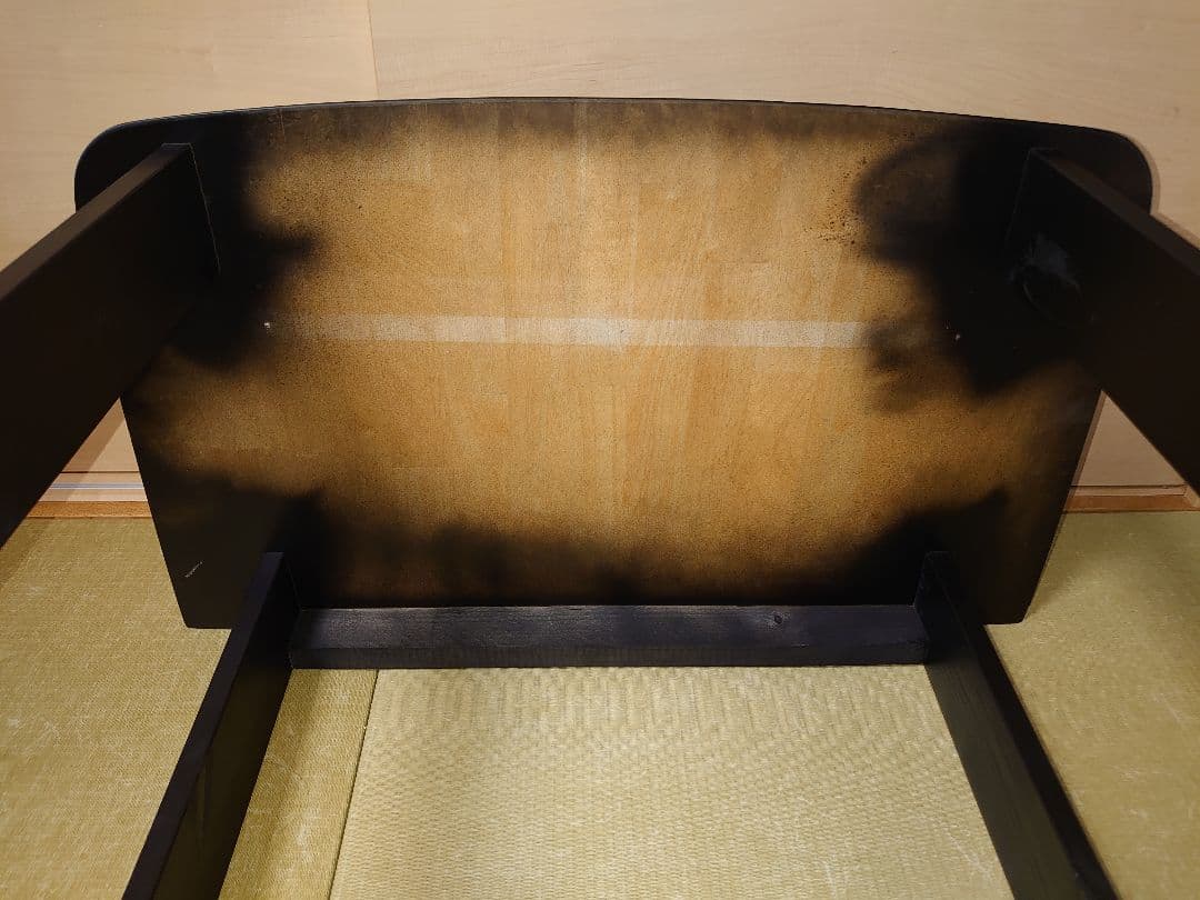 【累積165台目】１台用パチスロ実機の置き台（シンプルスタンド）★黒色に塗装済み