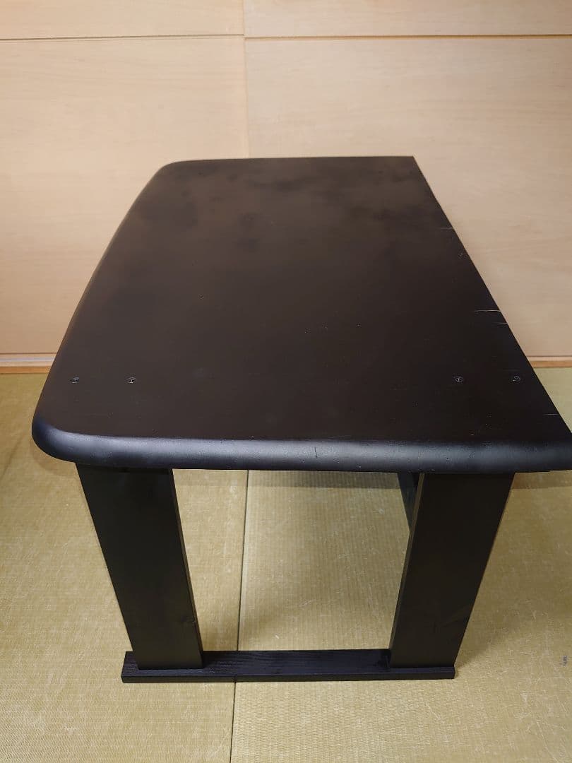 【累積165台目】１台用パチスロ実機の置き台（シンプルスタンド）★黒色に塗装済み