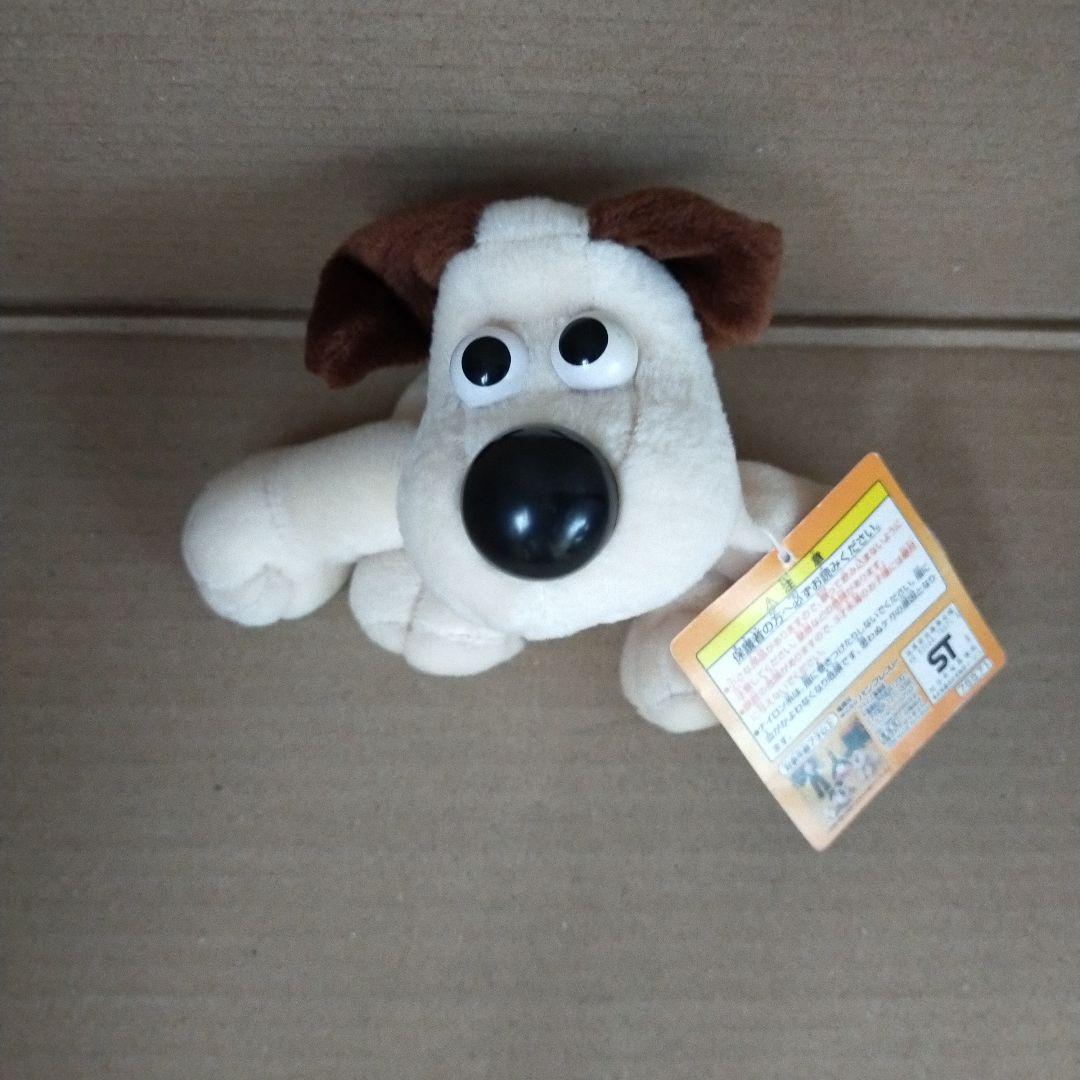 未使用タグ付き ウォレスとグルミット ぬいぐるみ グルミット