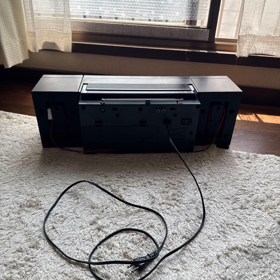 SONY ラジカセ CFS-W600 2WAY ブラック 昭和レトロ
